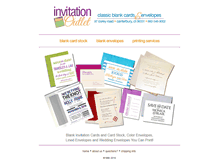 Tablet Screenshot of invitationoutlet.com